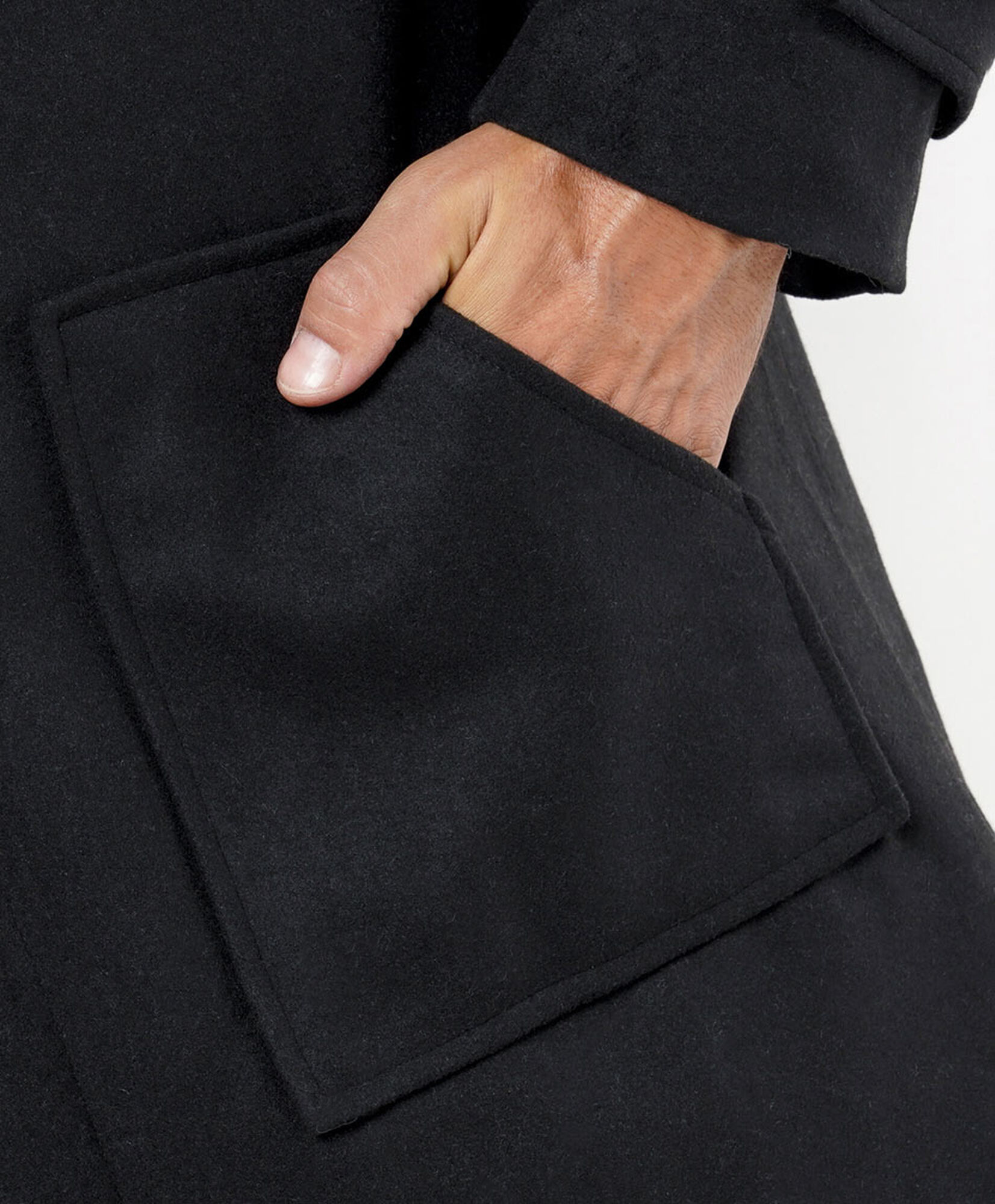 Chaqueta hombre montgomery negra Chaqueta hombre montgomery negra
