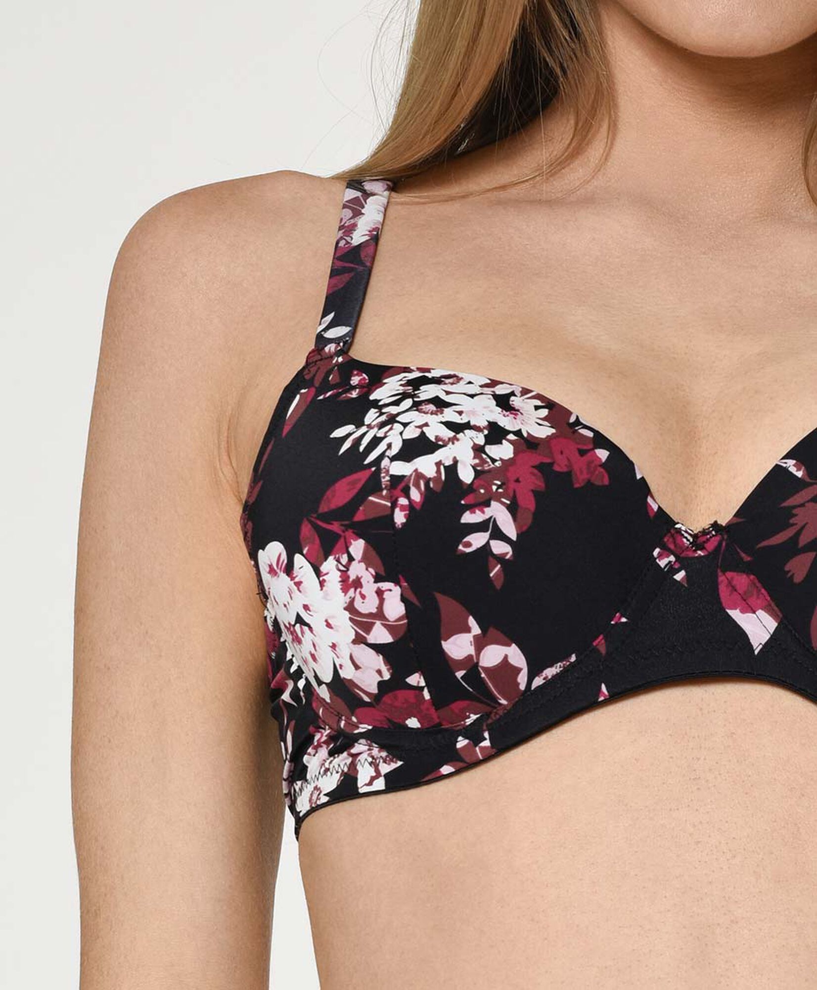 Sostén mujer floreado negro Sostén mujer floreado negro