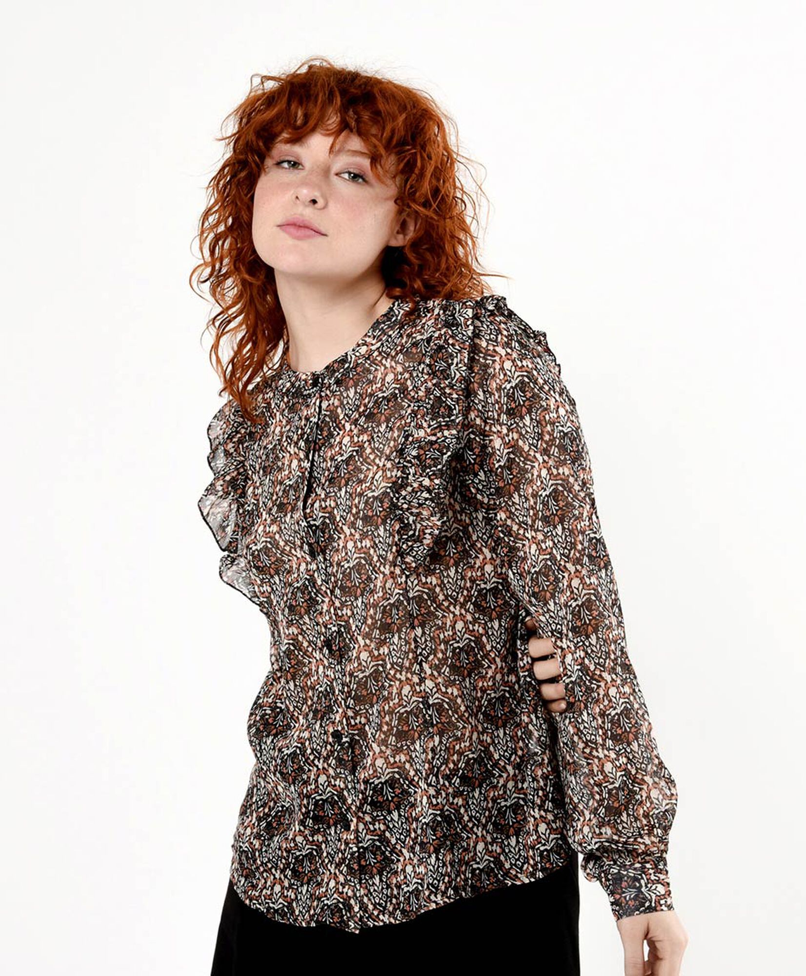 Blusa mujer estampado vuelos Blusa mujer estampado vuelos