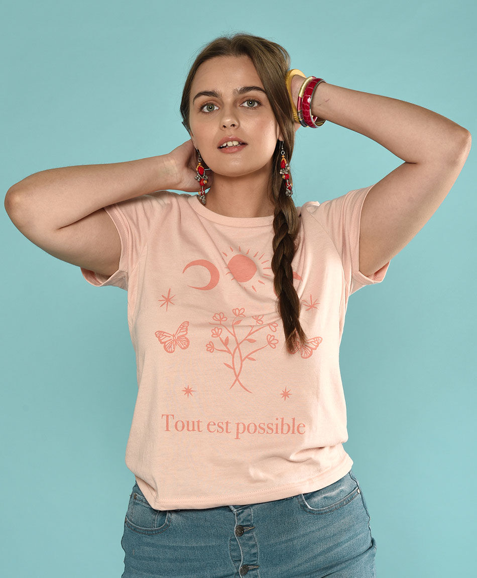 Polera estampada