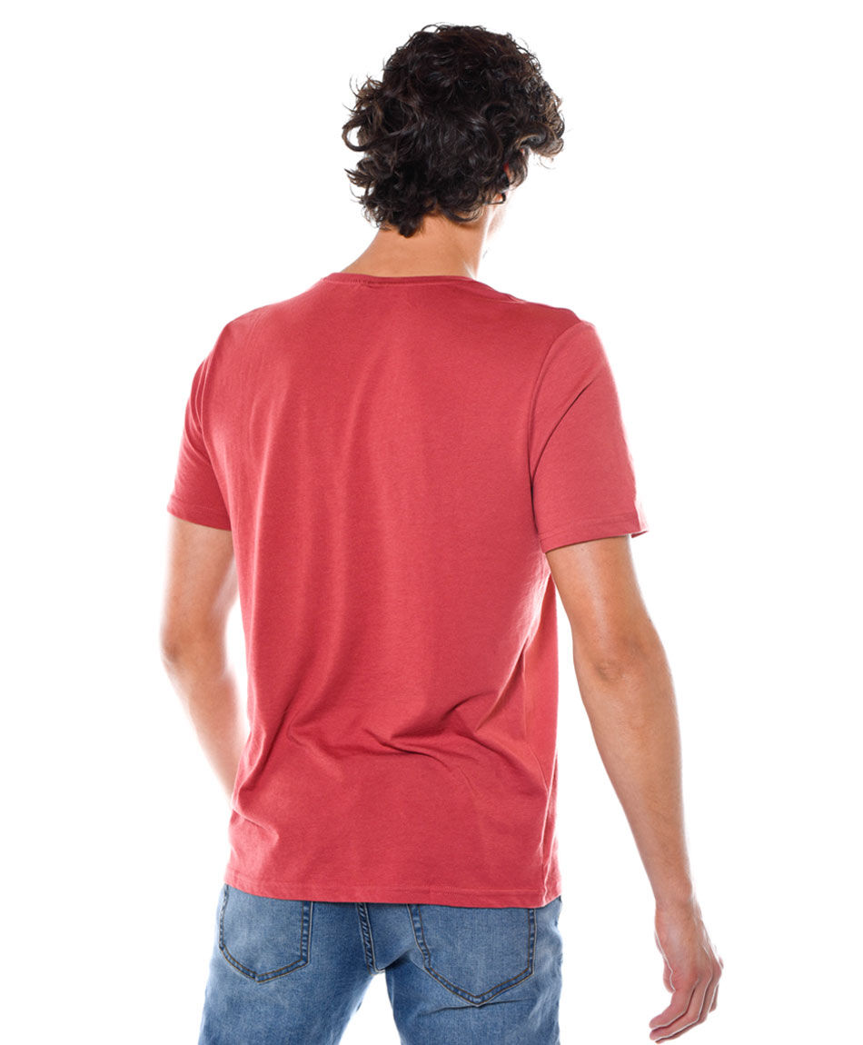 Polera estampada cuello redondo