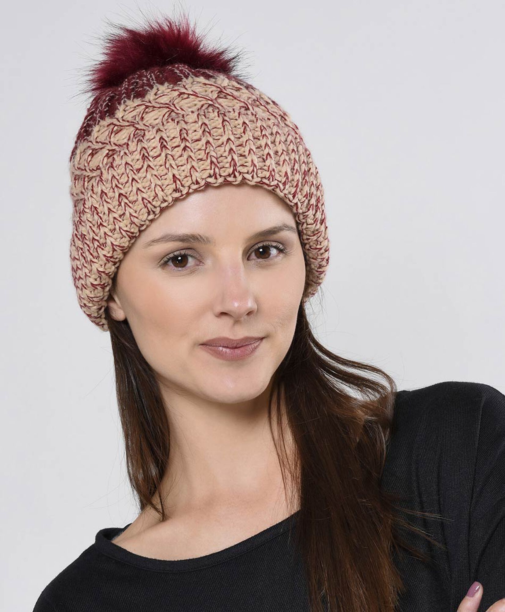 Gorro mujer tejido nórdico Gorro mujer tejido nórdico