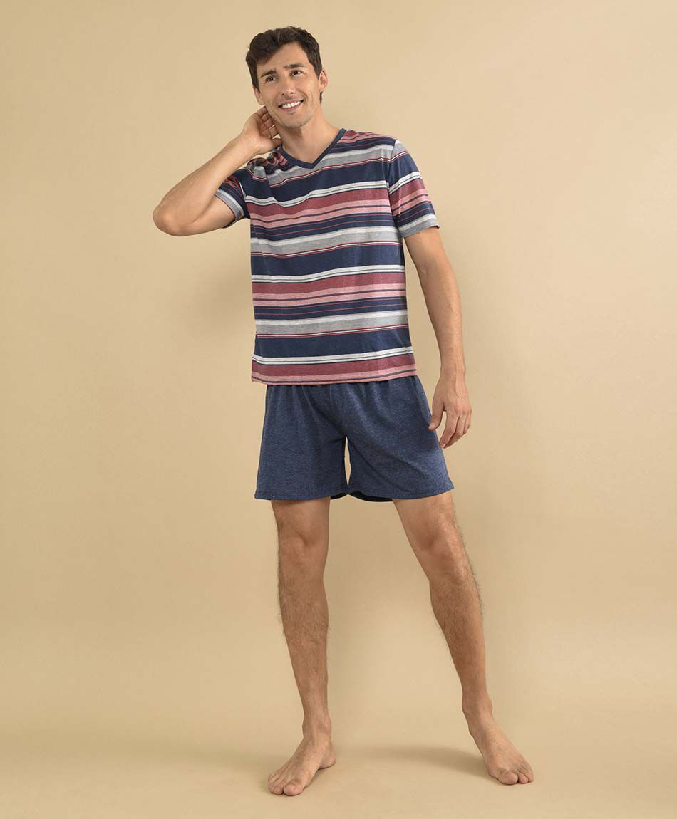 Pijama l&iacute;neas 2 piezas