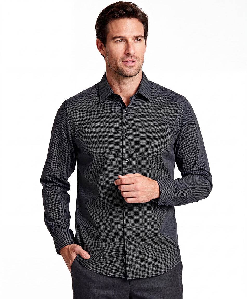 Camisa hombre elegante dise&ntilde;o puntos