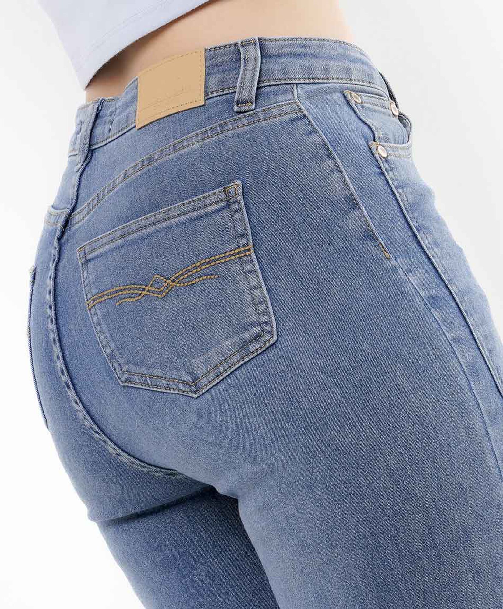 Jeans mujer corte basta wide Jeans mujer corte basta wide