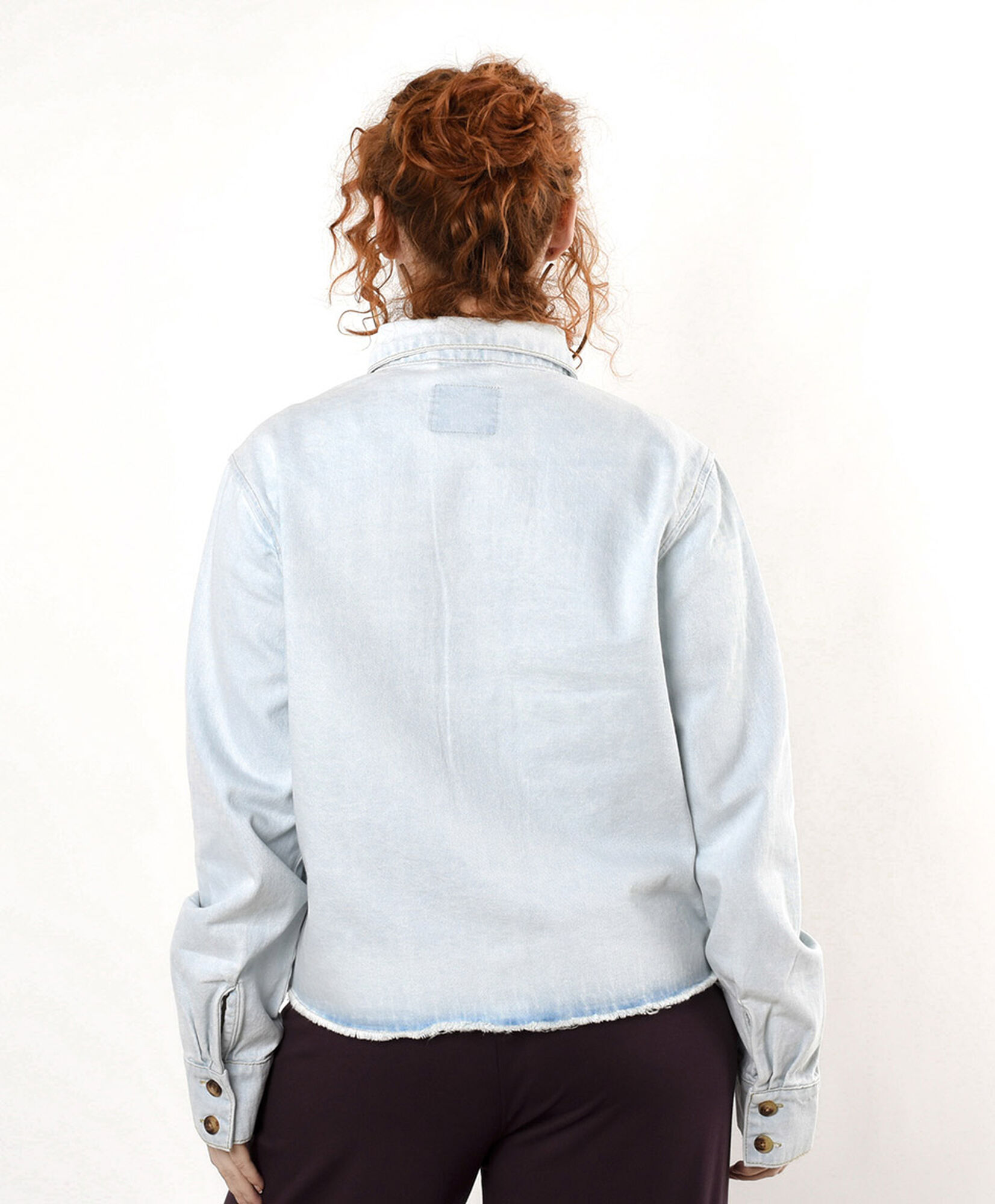 Blusa mujer denim bolsillos Blusa mujer denim bolsillos