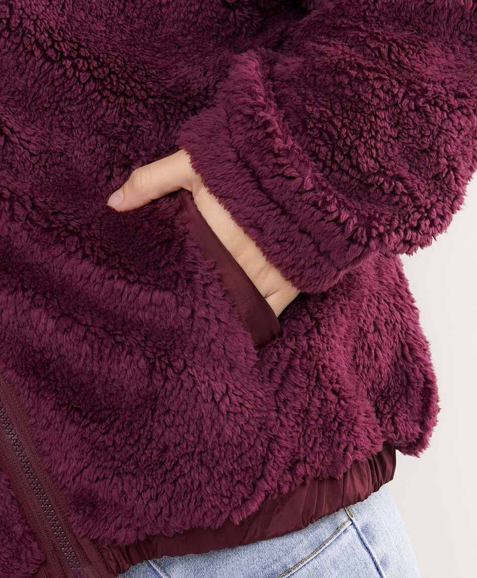 Polar mujer textura peluche suave