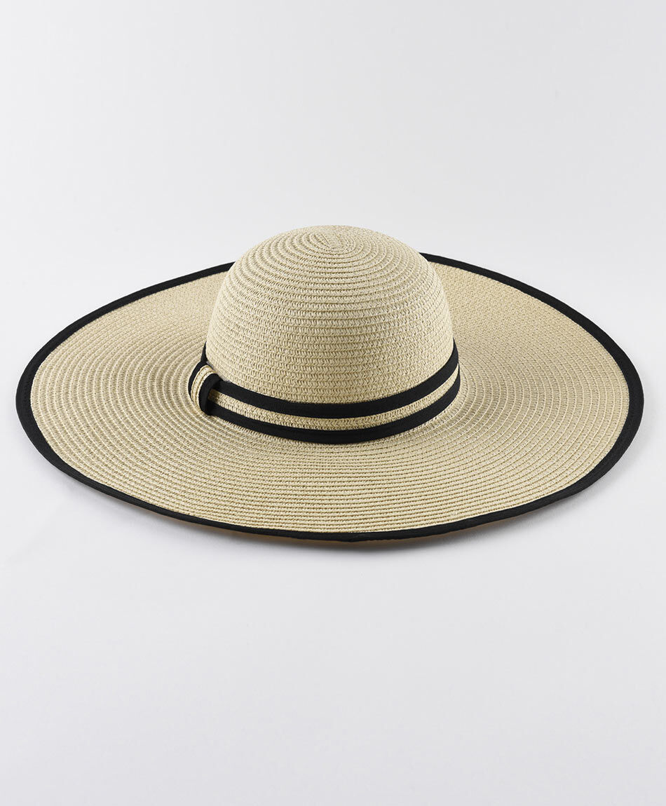 Sombrero mujer l&iacute;neas negras