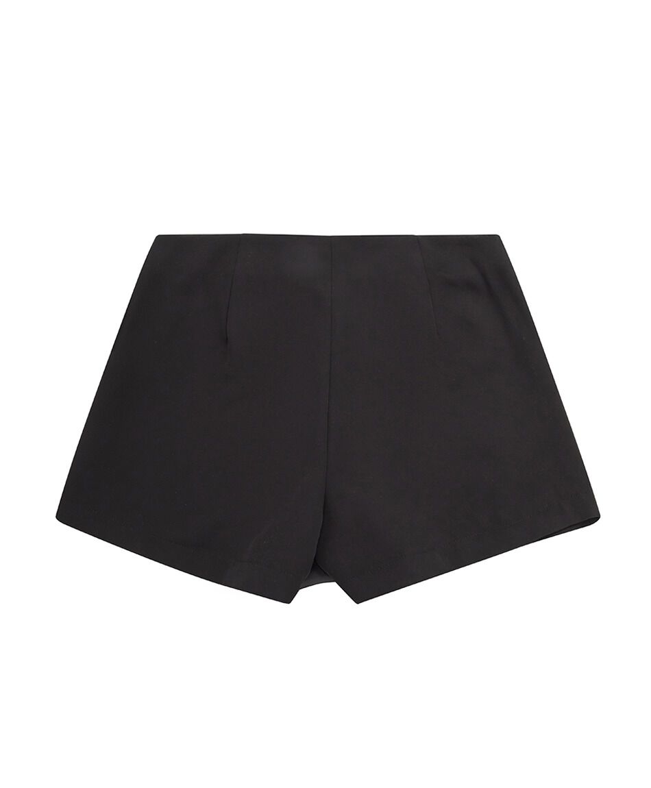 Mini falda mujer short botones dorados
