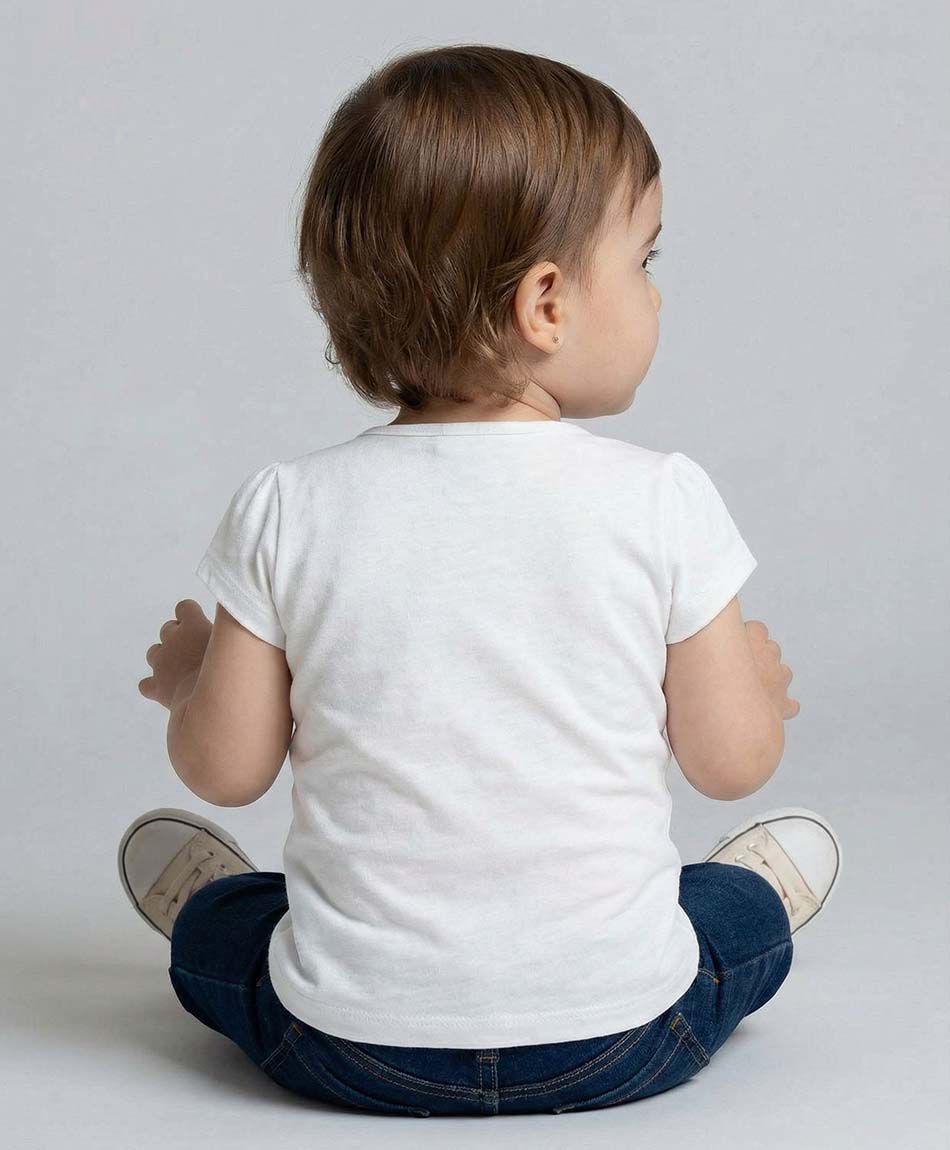 Polera beb&eacute; b&aacute;sica blanca