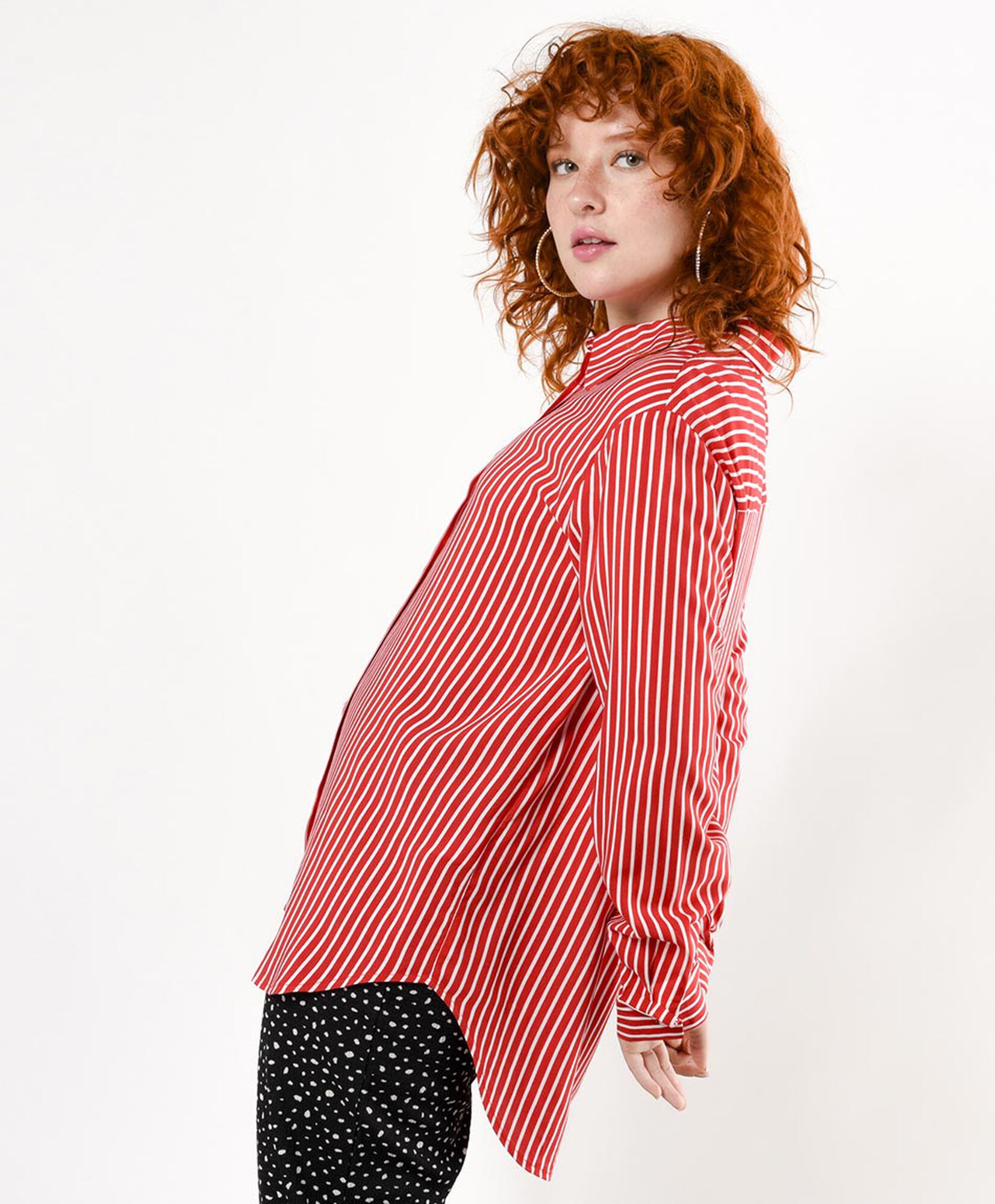Blusa mujer listas roja Blusa mujer listas roja