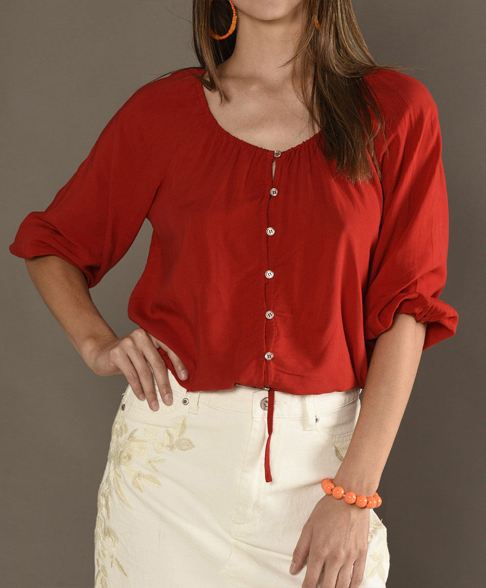 Blusa pretina lazo