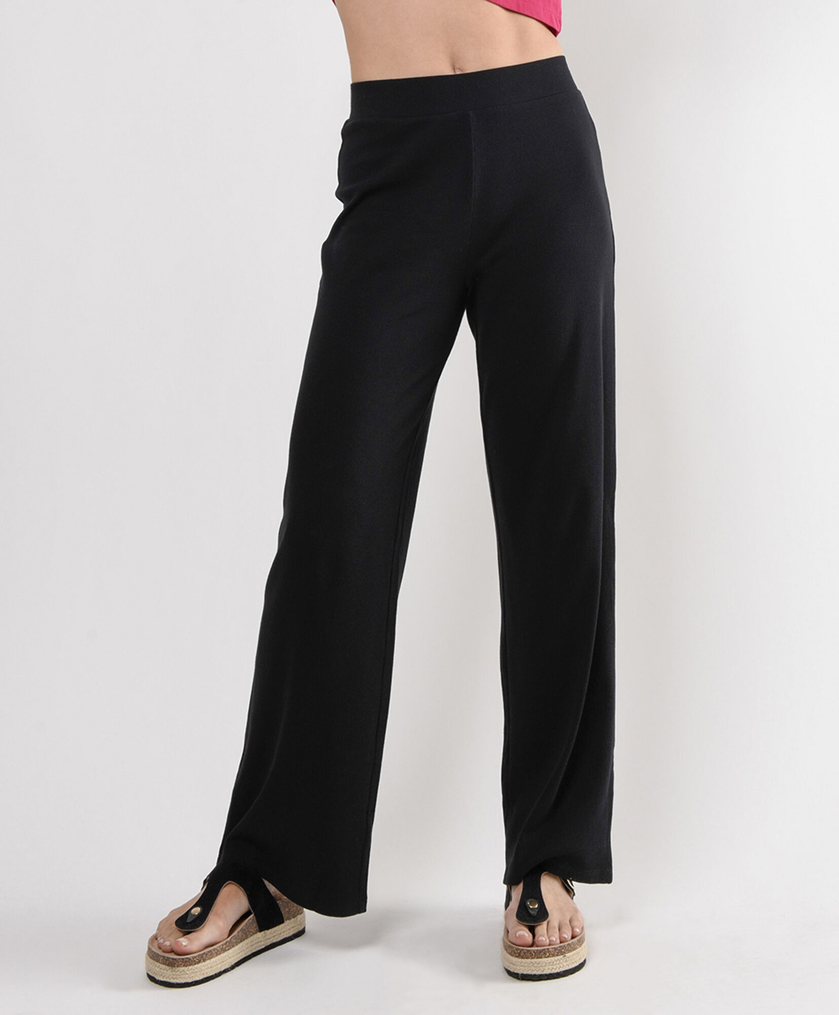 Pantalón mujer acanalado wide Pantalón mujer acanalado wide