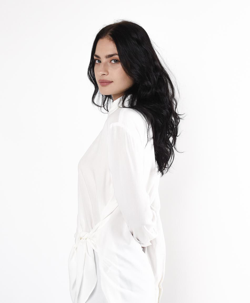 Blusa mujer cruzada nudo
