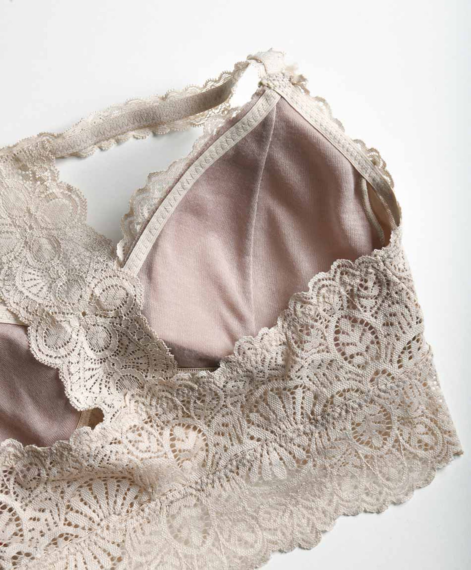 Bralette mujer encaje escote en v Bralette mujer encaje escote en v