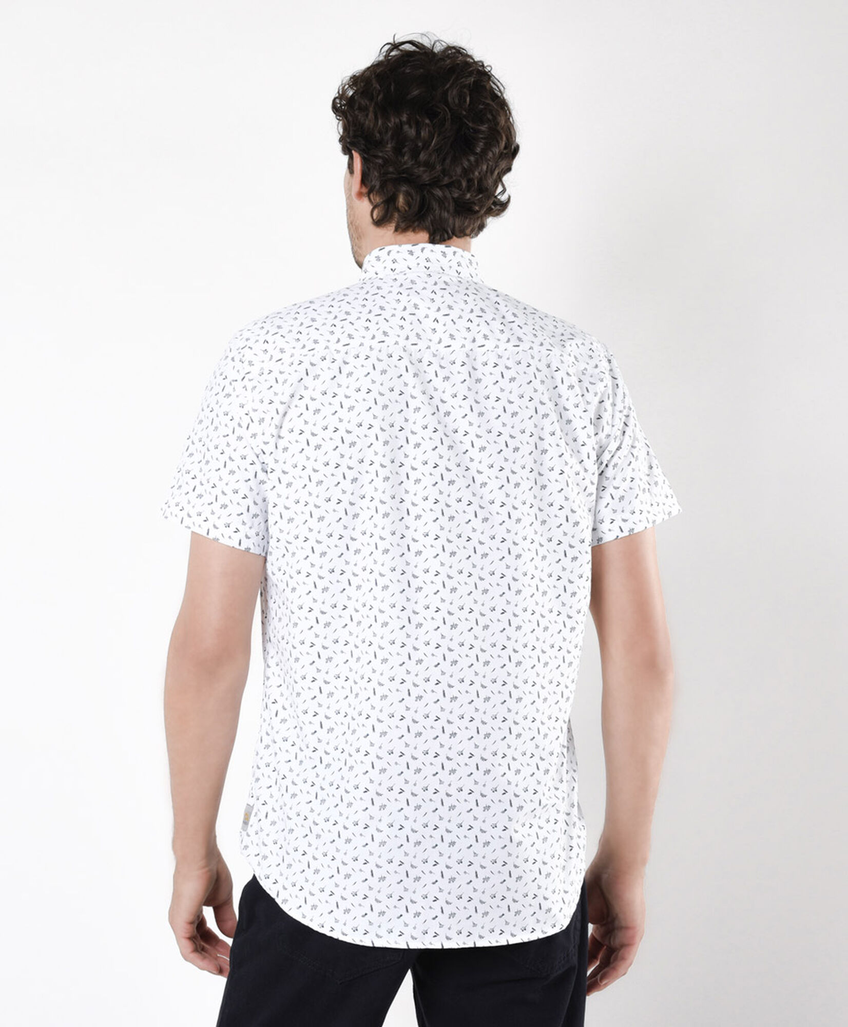 Camisa hombre mini hojas Camisa hombre mini hojas