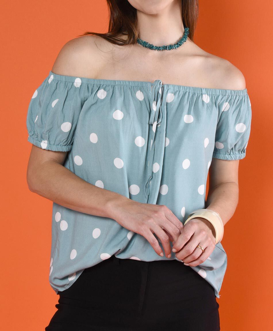 Blusa oversize manga corta