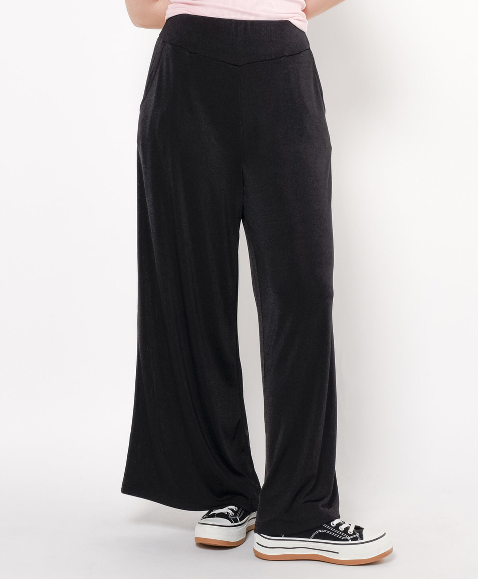 Pantalón mujer acanalado palazzo Pantalón mujer acanalado palazzo