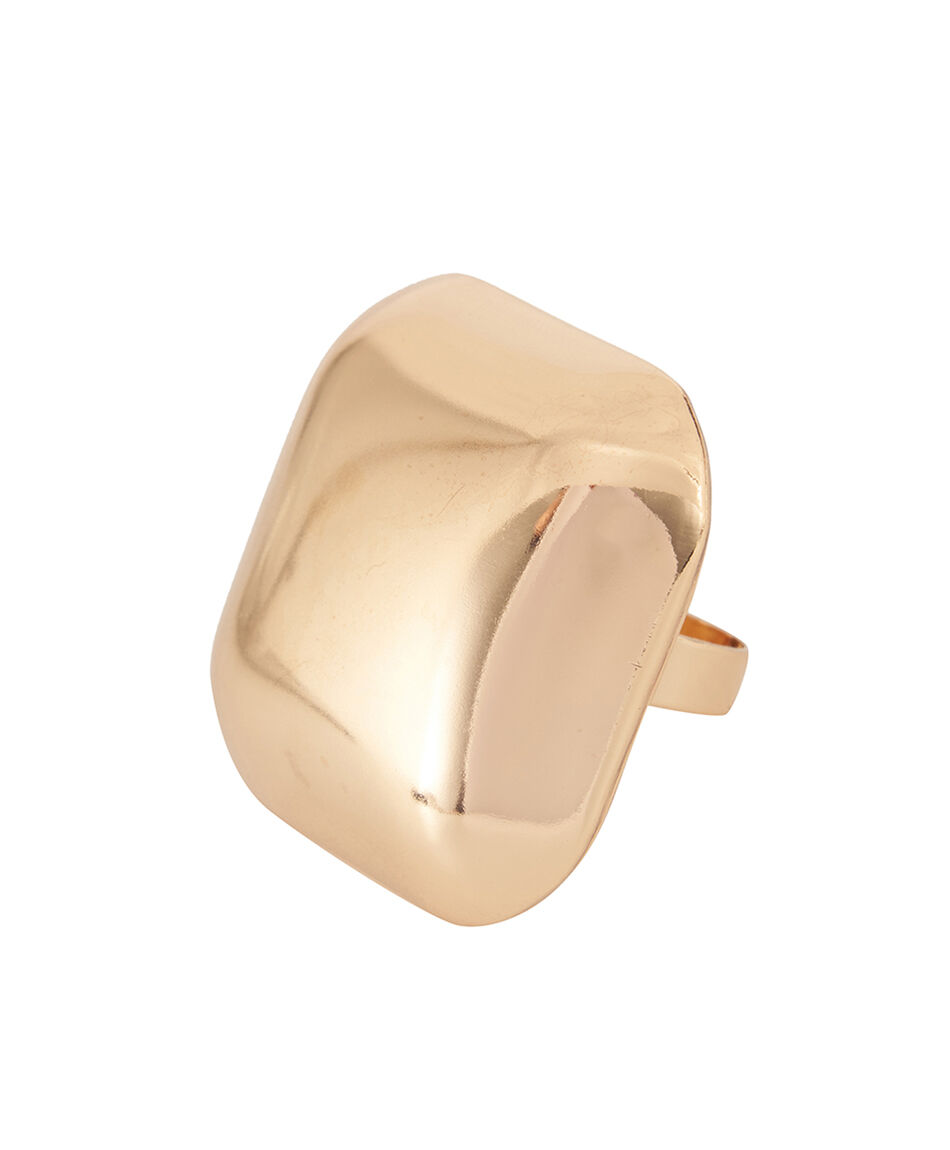 Anillo mujer cuadrado gold