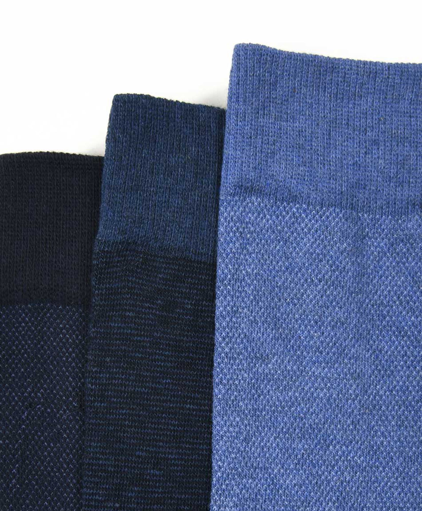 Pack 3 calcetines hombre azules Pack 3 calcetines hombre azules