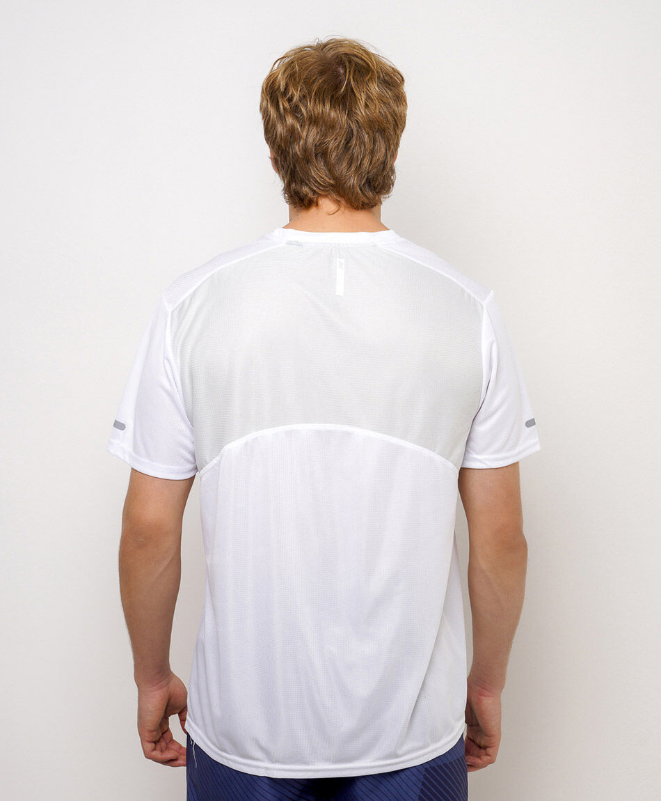 Polera deportiva hombre blanca
