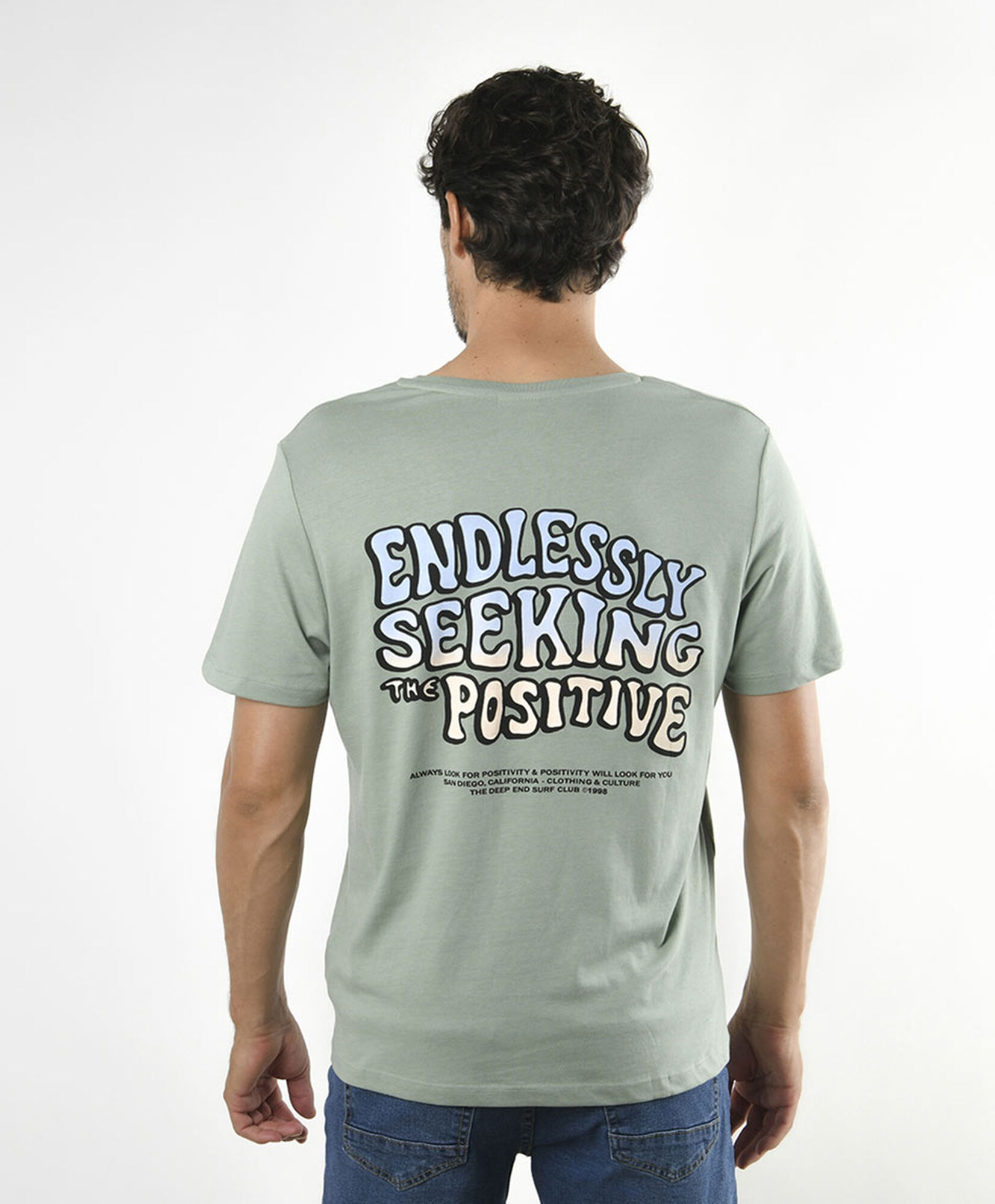 Polera hombre doble estampado positive Polera hombre doble estampado positive