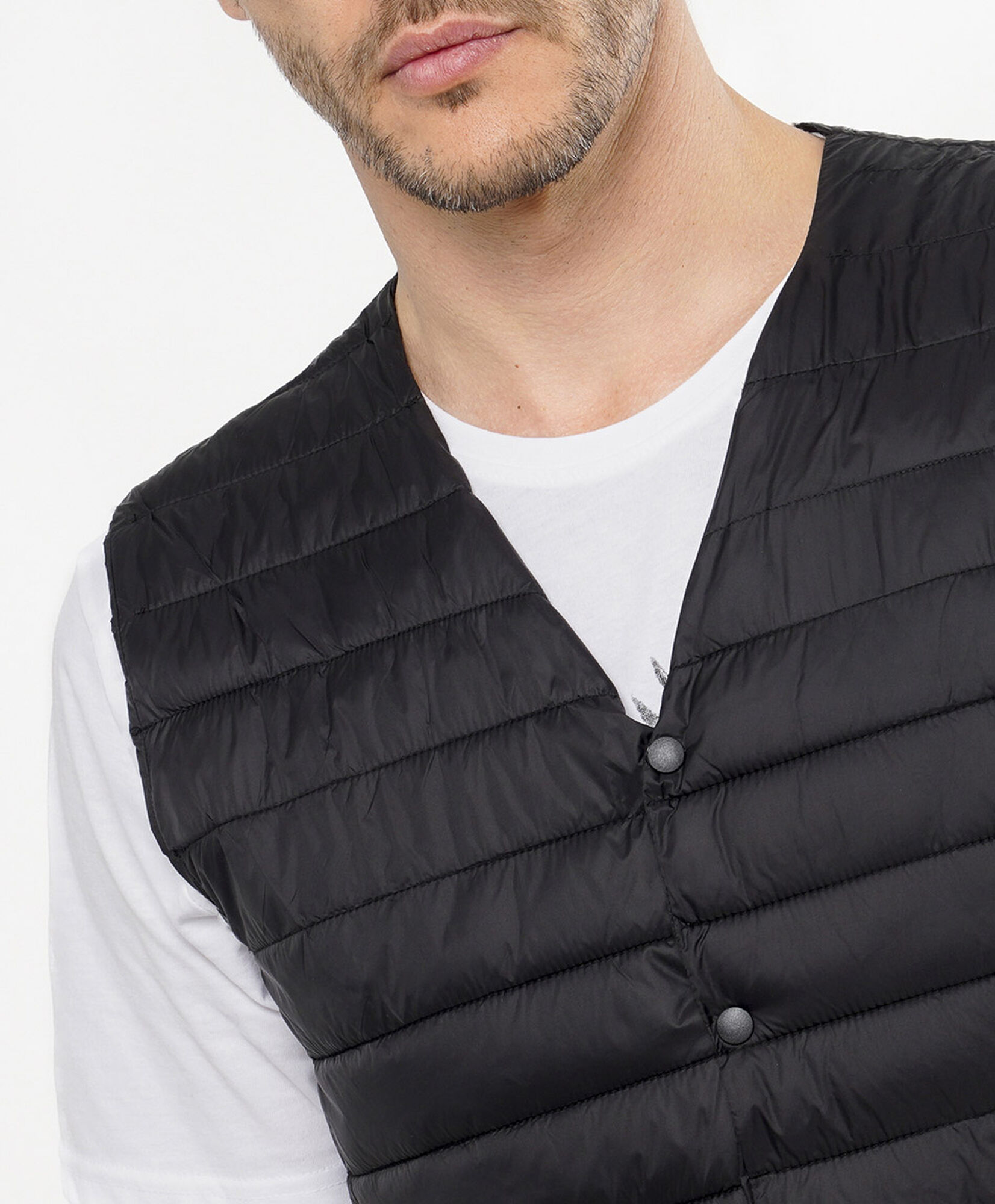 Parka hombre sin mangas acolchada Parka hombre sin mangas acolchada