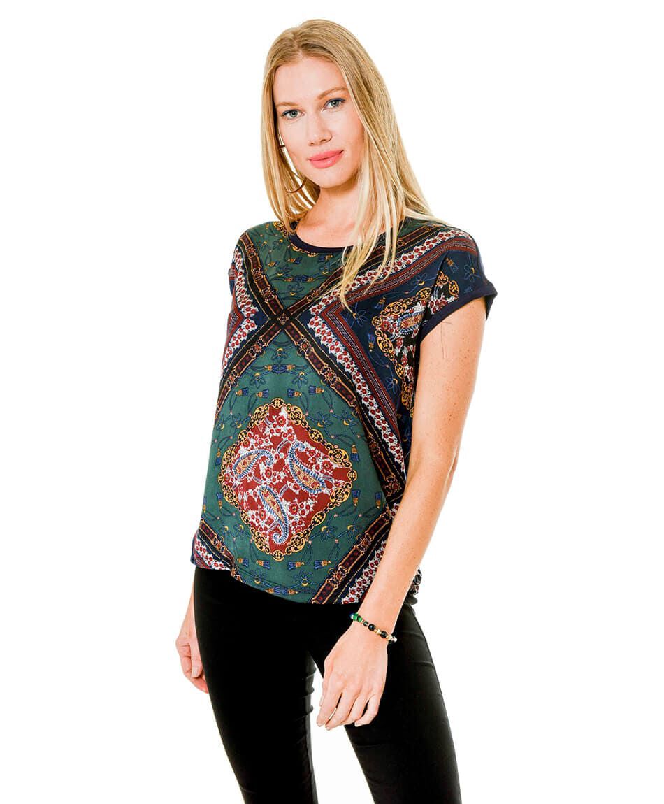 Polera satin cadenas