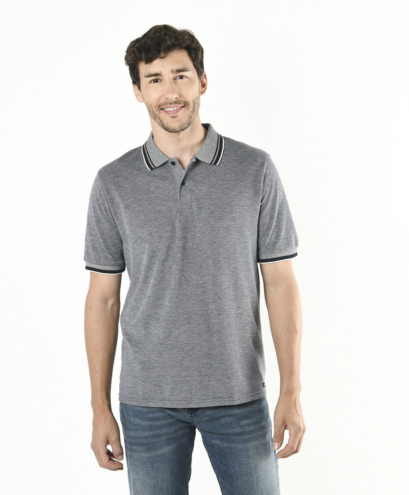 Polera hombre cuello piqué Polera hombre cuello piqué