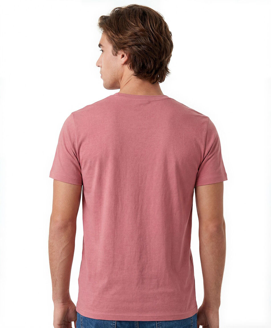 Polera hombre cuello en v lisa