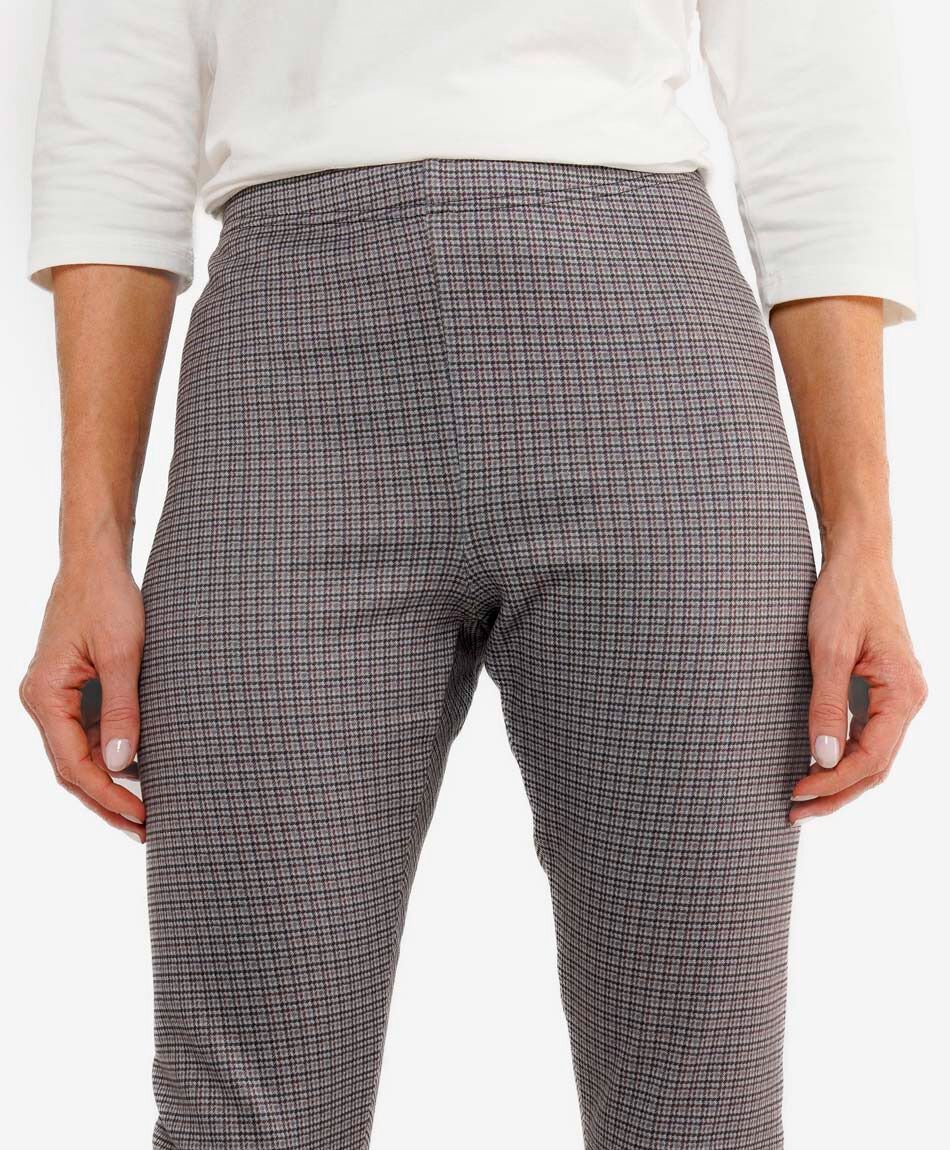 Leggins mujer forrada cuadrill&eacute; mix