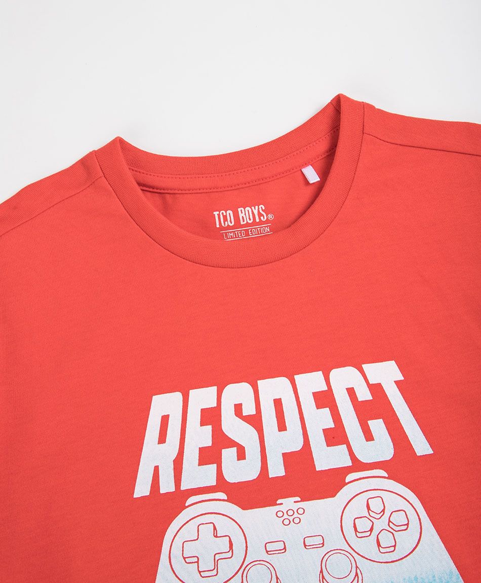 Polera ni&ntilde;o respect the game