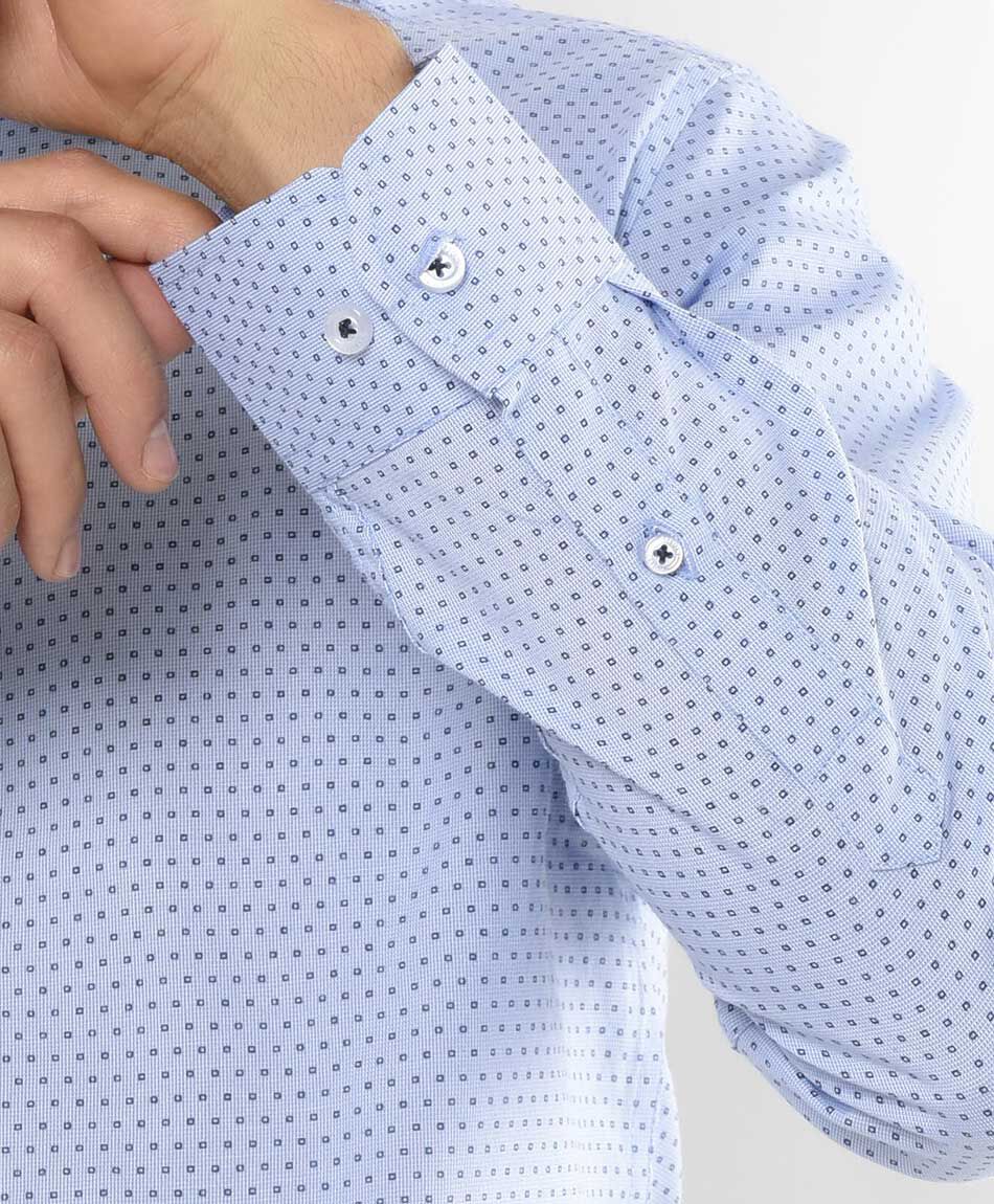 Camisa hombre mini cuadrados