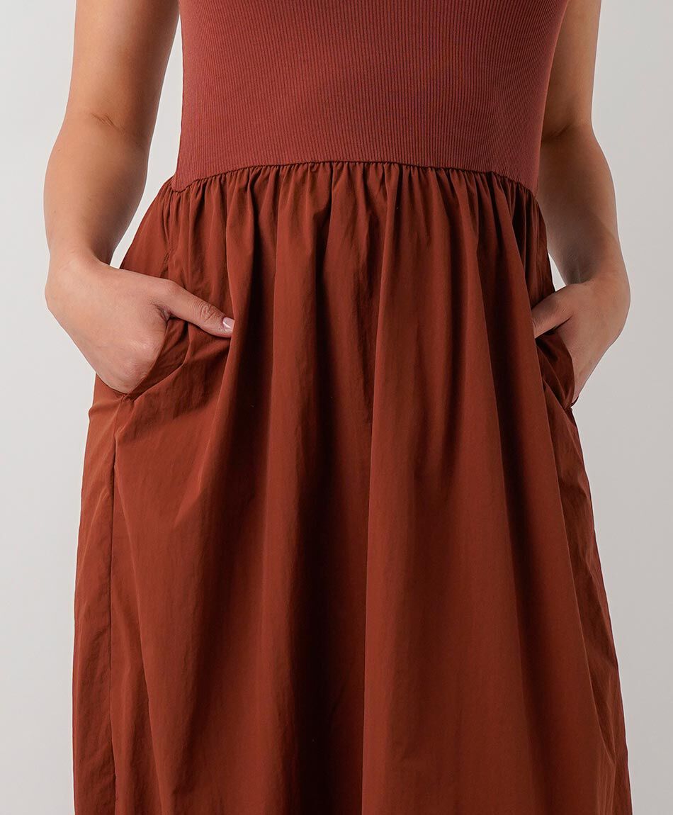 Vestido mujer maxi liso
