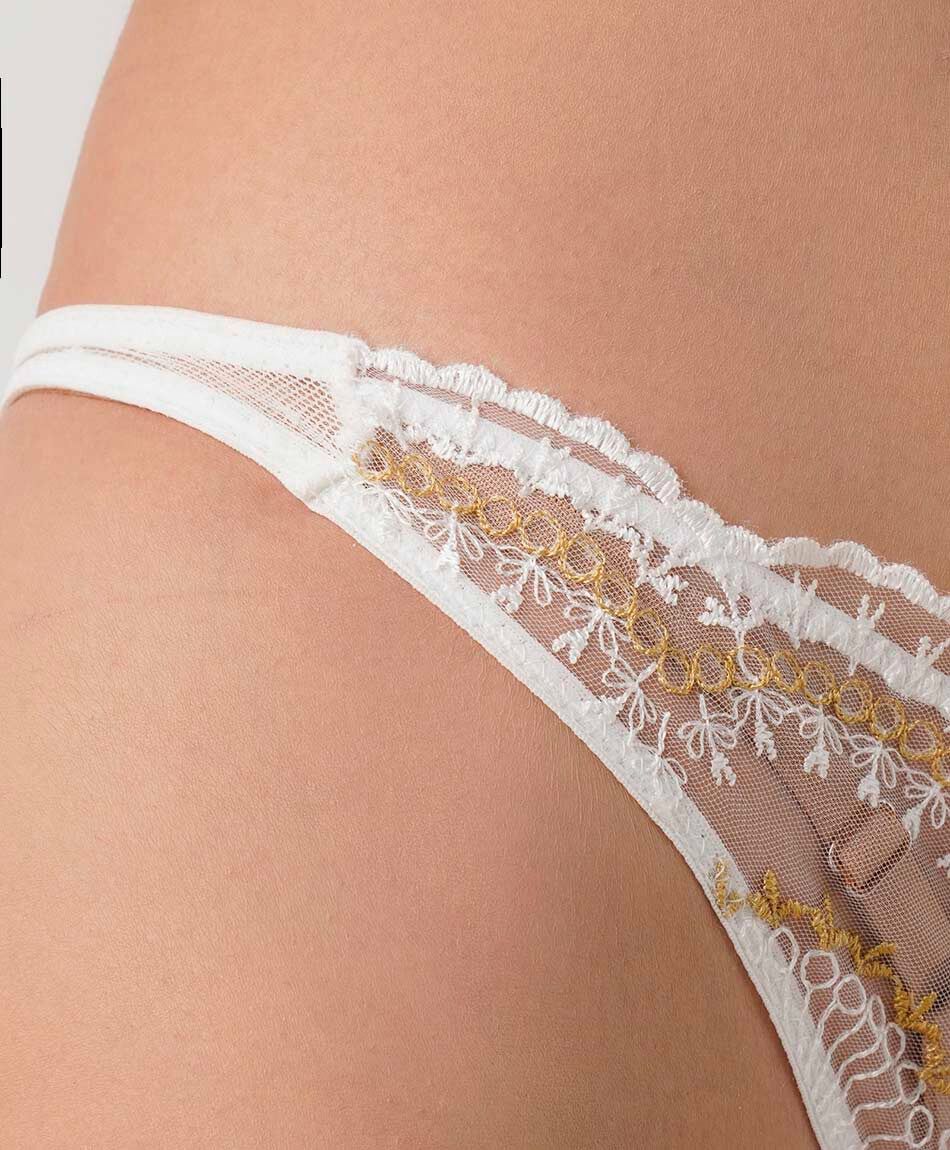 Colaless mujer encajes gold