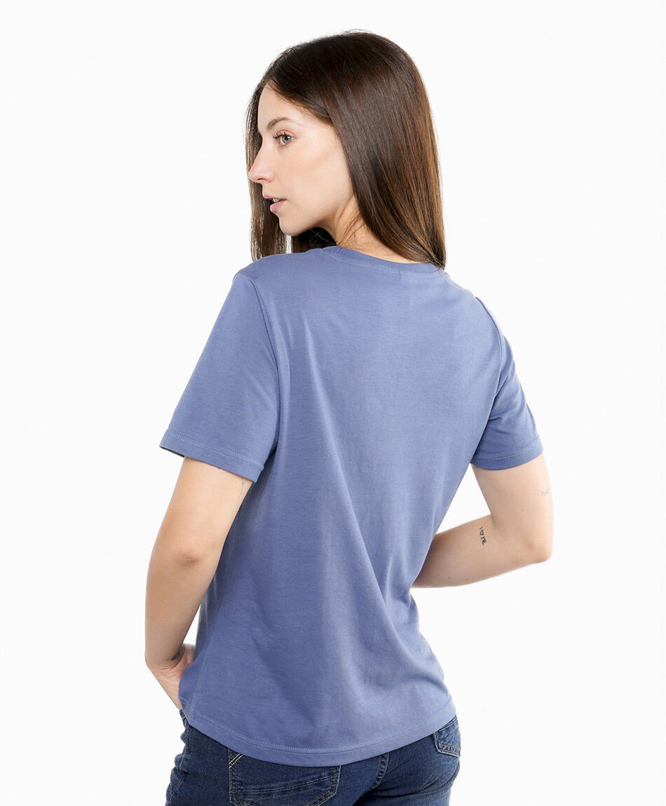 Polera mujer estampada natures