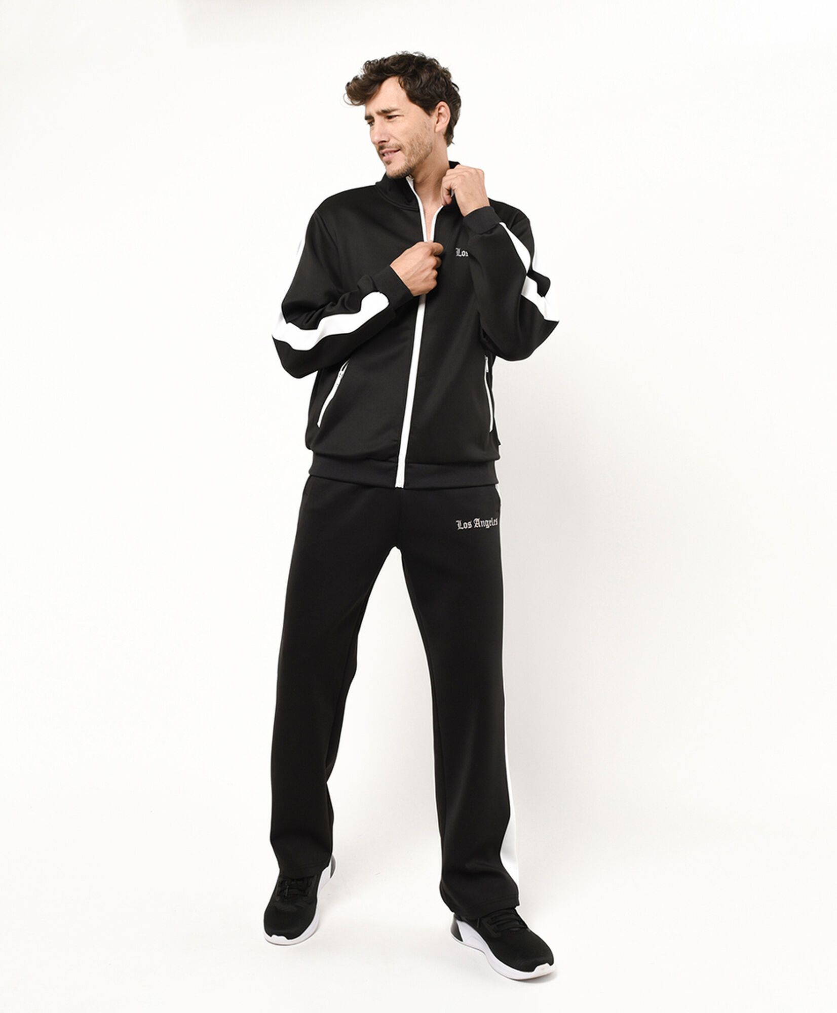 Pantalón deportivo hombre línea lateral Pantalón deportivo hombre línea lateral