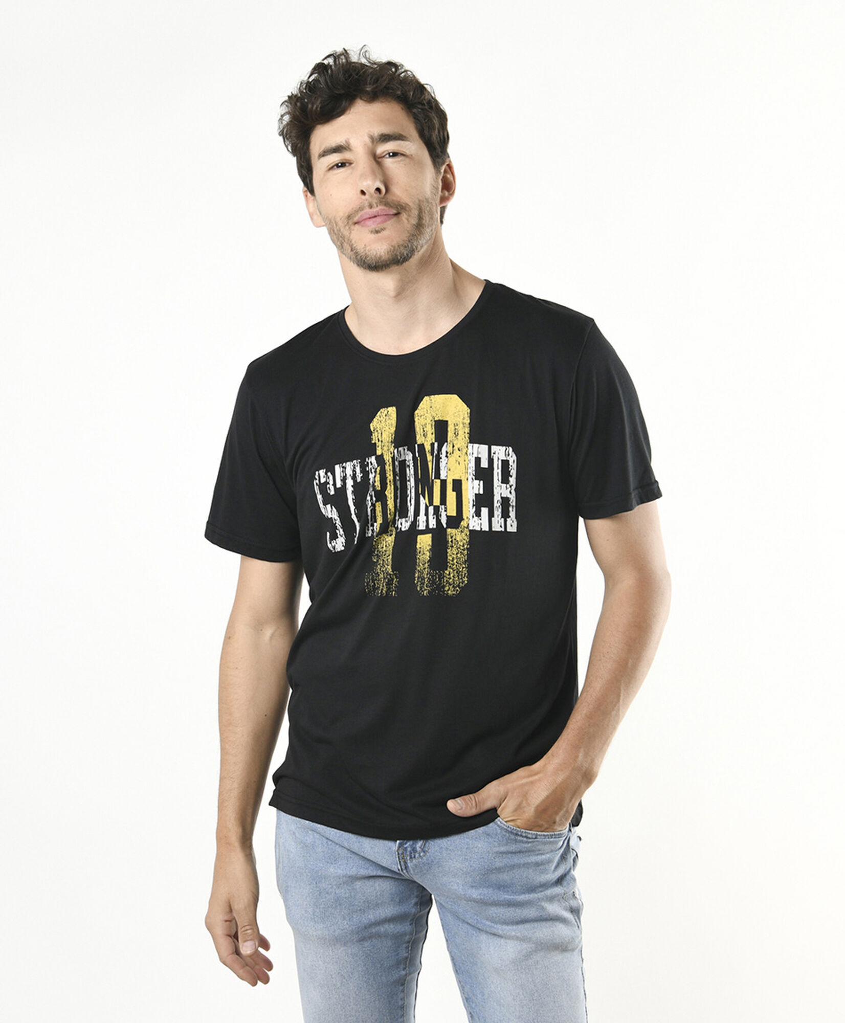 Polera hombre estampado stronger Polera hombre estampado stronger