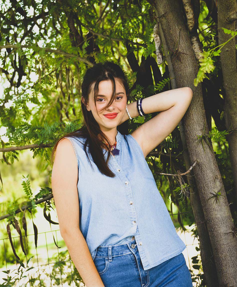 Blusa denim sin mangas