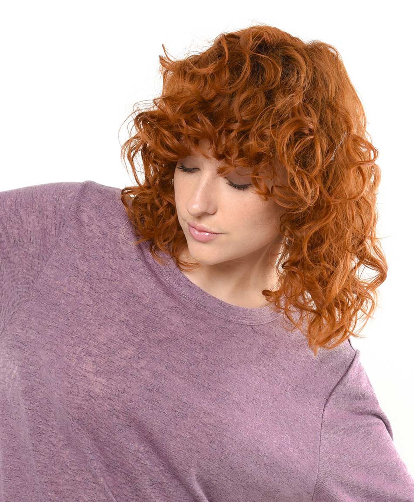 Tejido mujer melange morado claro Tejido mujer melange morado claro