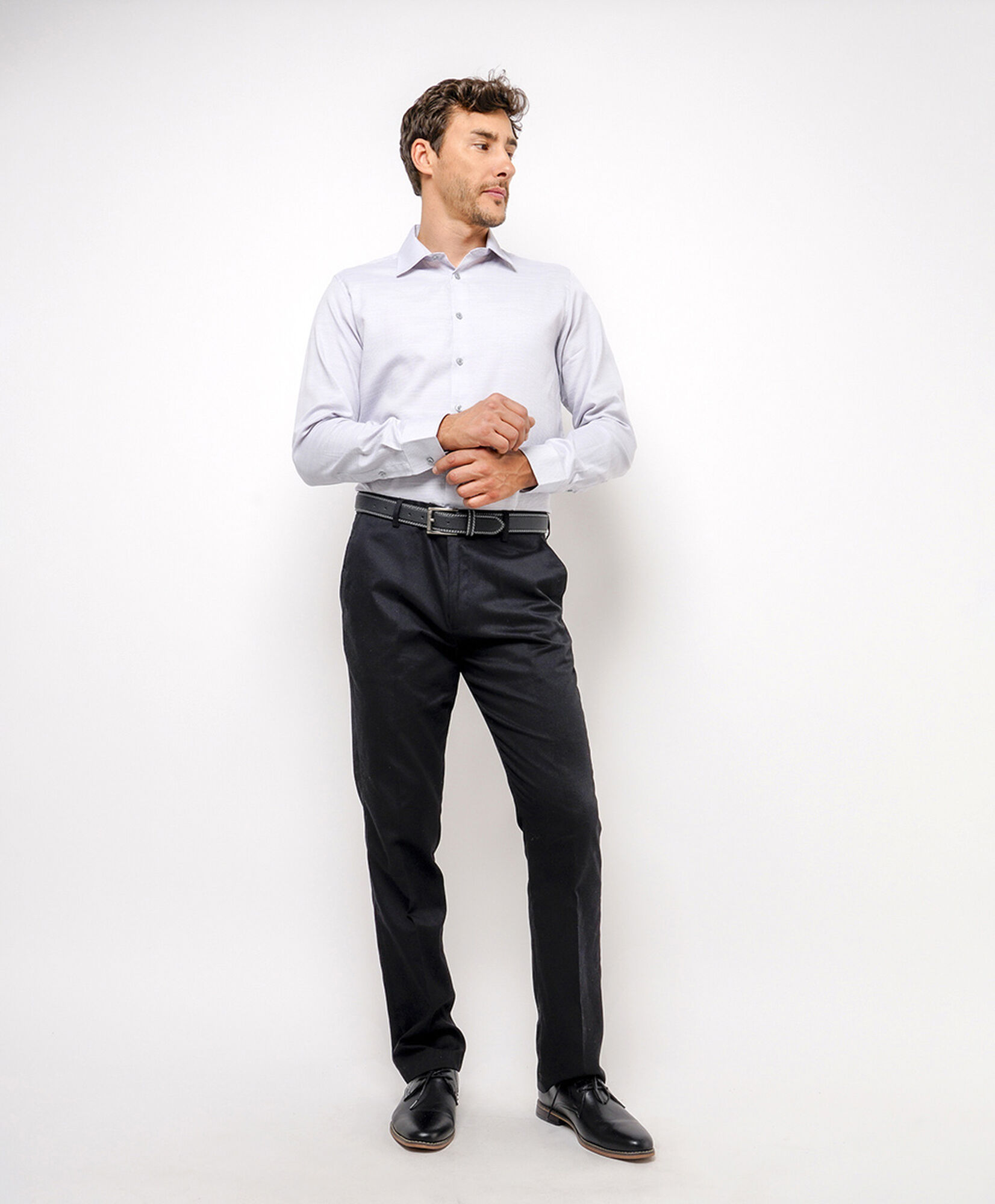Camisa hombre formal mini líneas Camisa hombre formal mini líneas