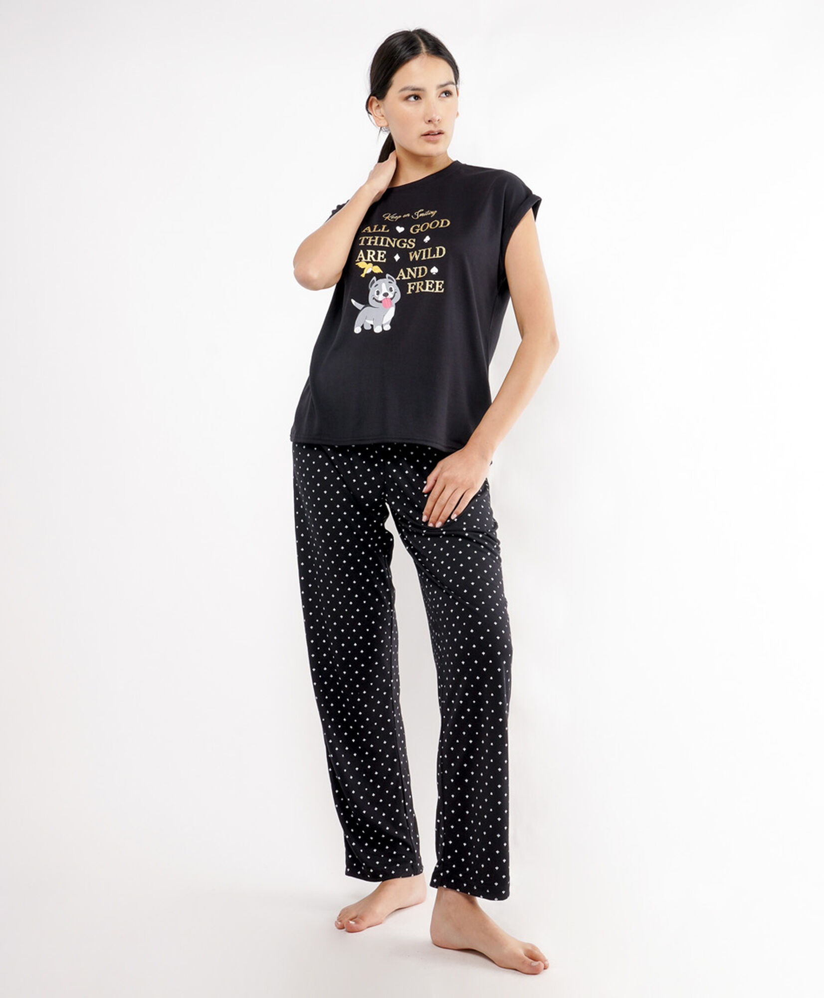 Pijama mujer frase perrito Pijama mujer frase perrito