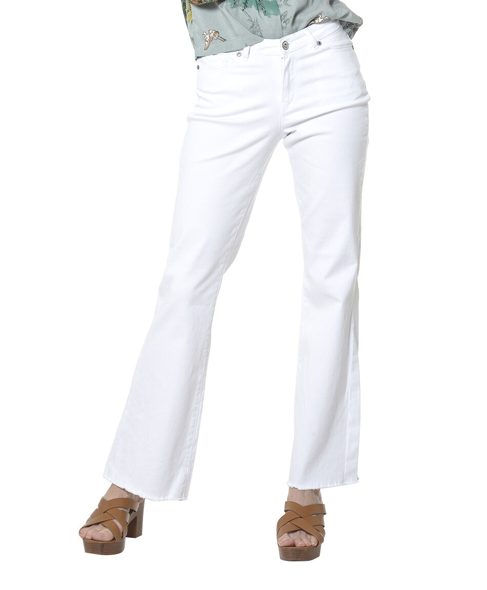 Jeans flare bolsillo bord