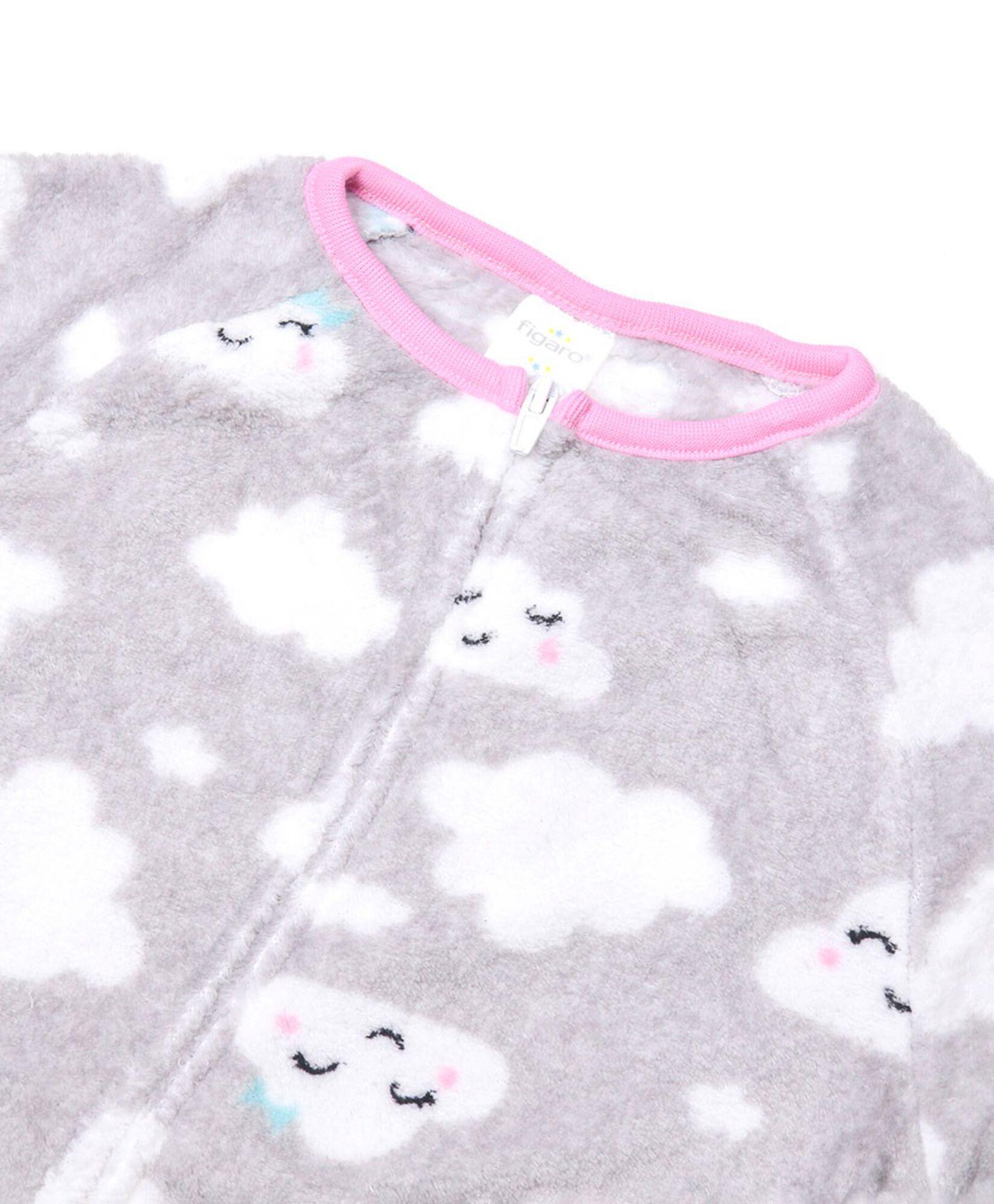 Pijama bebé micropolar enterito nubes Pijama bebé micropolar enterito nubes
