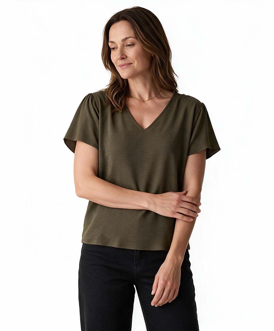 Blusa mujer manga princesa