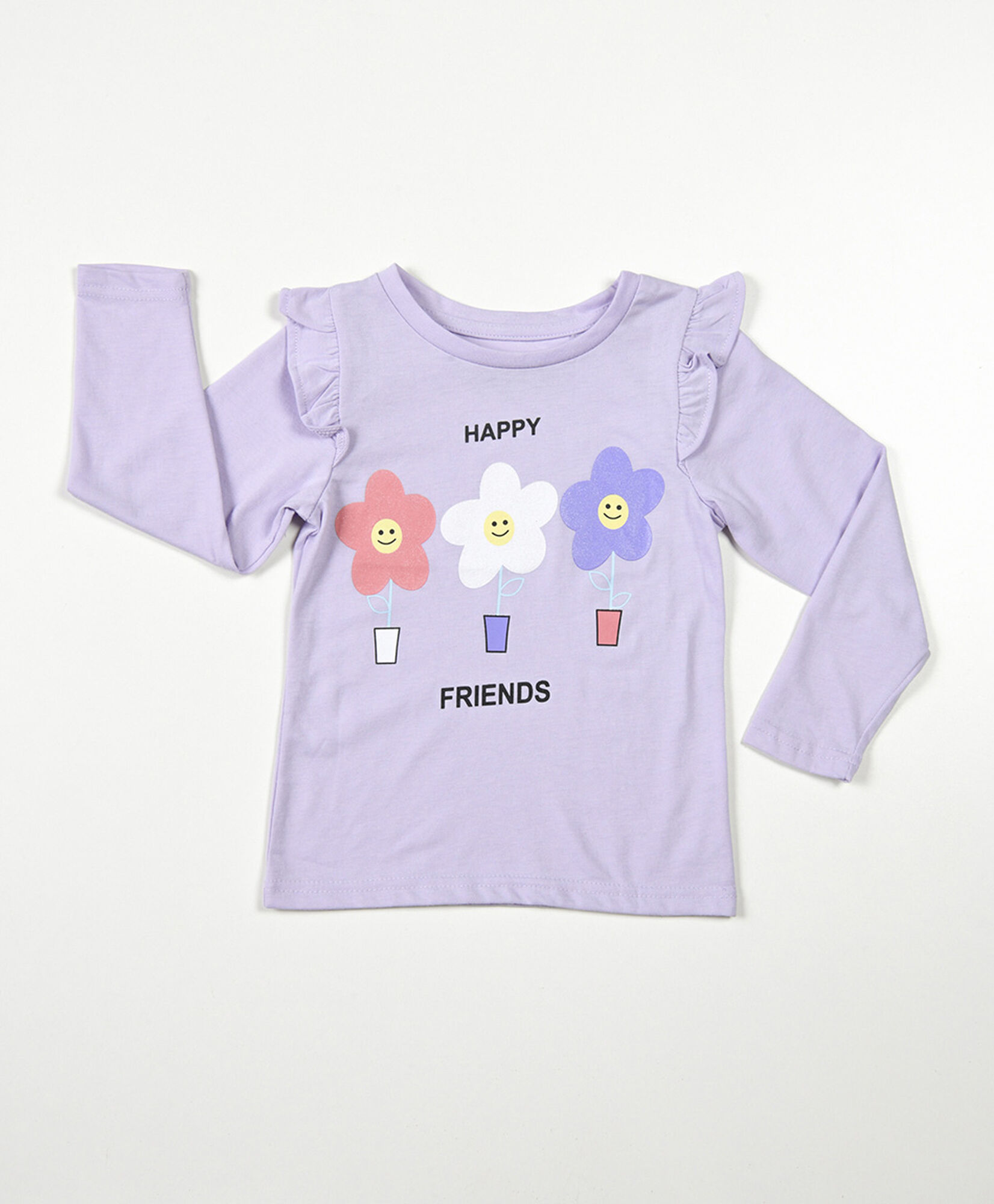 Polera bebé flores vuelos Polera bebé flores vuelos