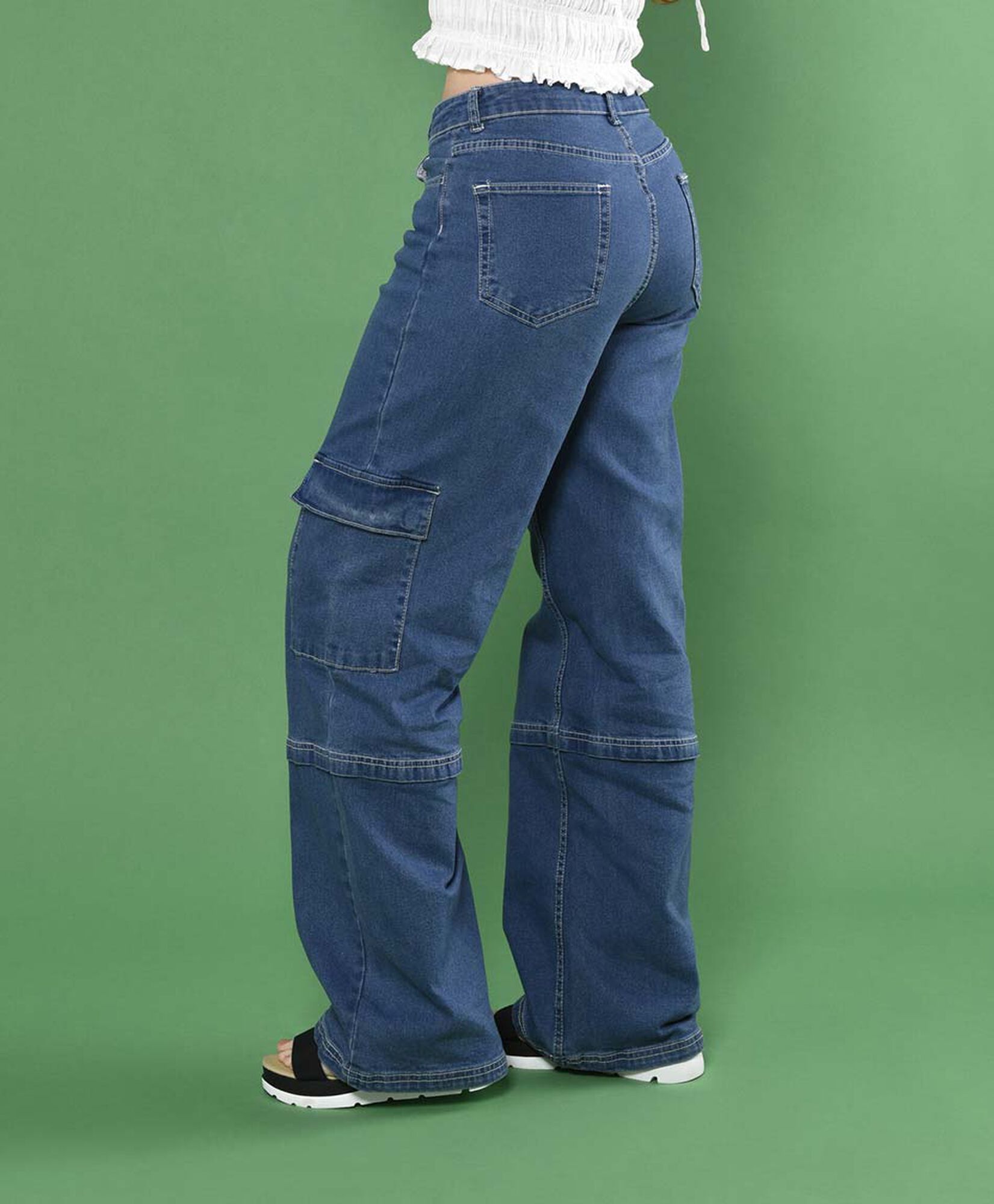 Jeans cargo ancho Jeans cargo ancho