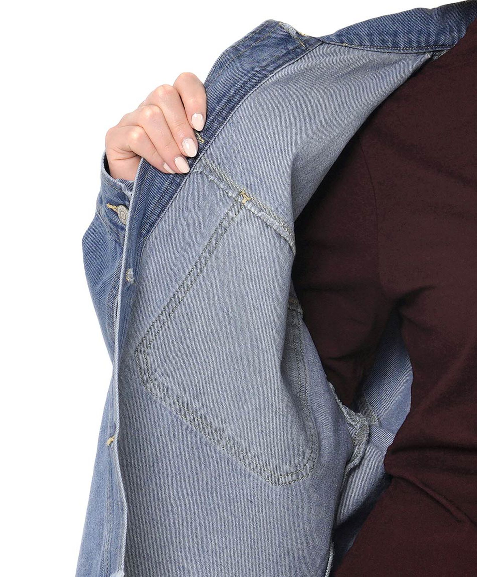 Chaqueta mujer denim bolsillos corta Chaqueta mujer denim bolsillos corta