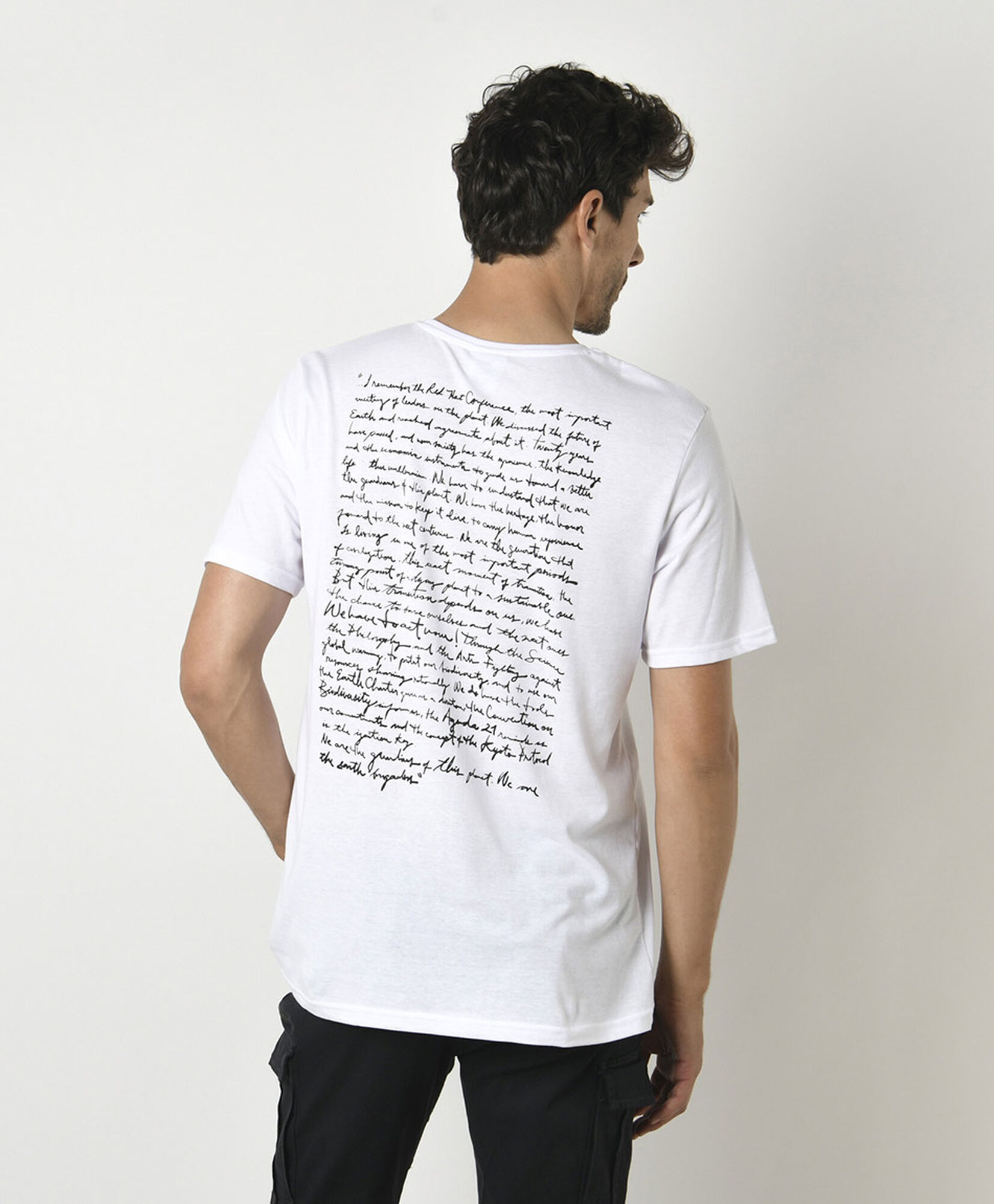Polera hombre doble estampado react Polera hombre doble estampado react