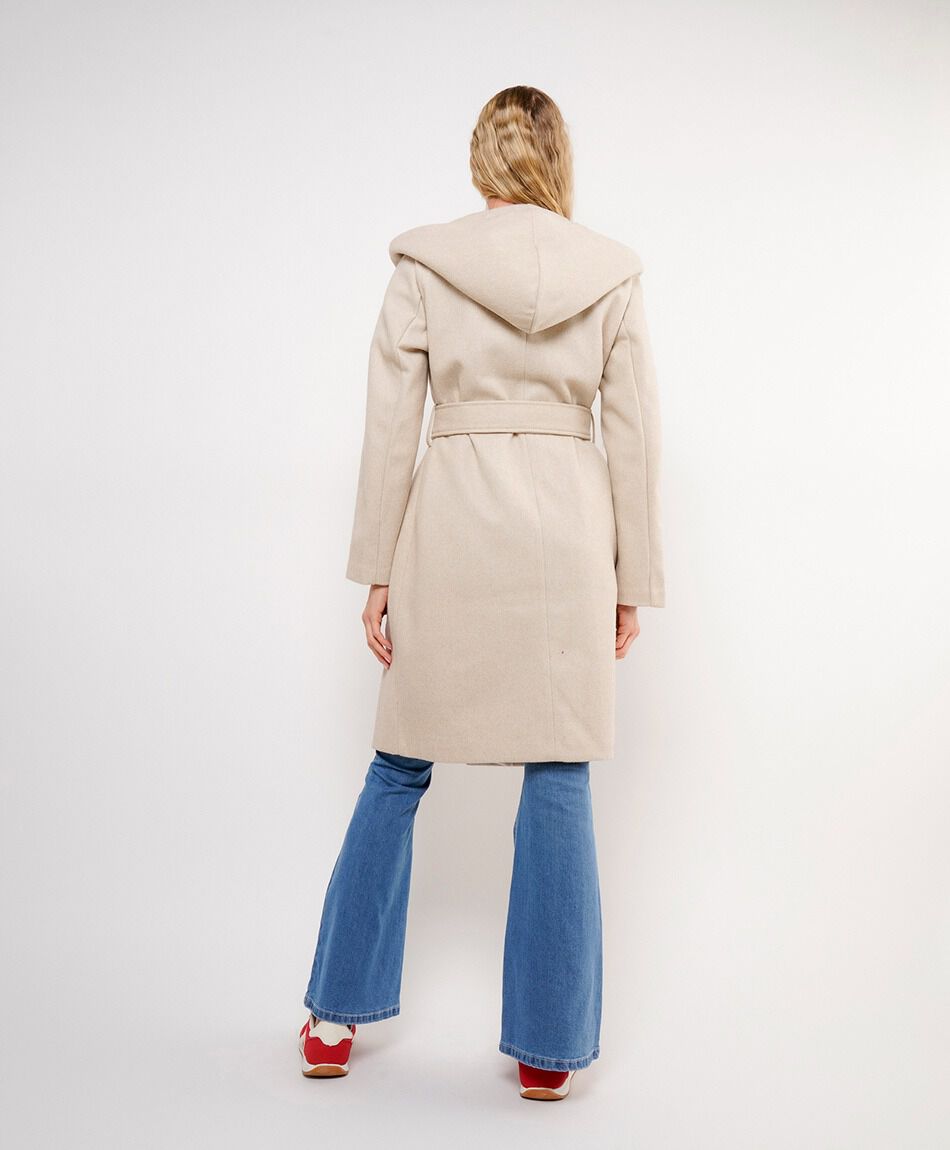 Abrigo mujer largo estilo capa